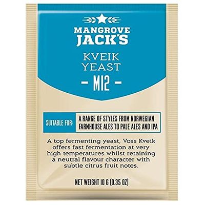 2x Mangrove Jacks Craft Series Yeast M12 Kveik (10g)