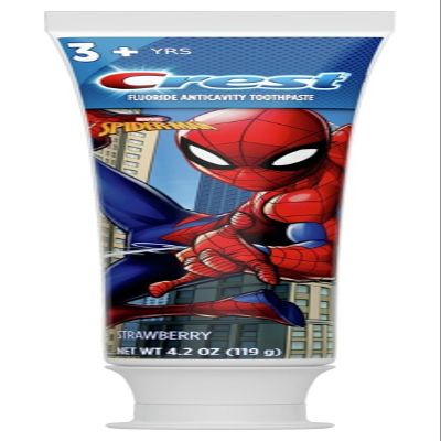Crest Kids Spiderman Toothpaste, Strawberry, 4.2 oz (Pack of 3)