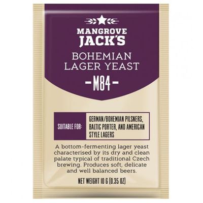 10x Mangroves Jack's Craft Series Yeast M84 Bohemian Lager (10g