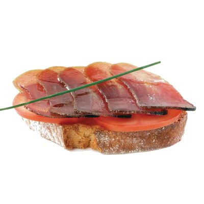 Mojama Whole Yellowfin Tuna Fillet, Traditional Spanish Dry-Cured Tuna Loin with Sea Salt, Rich Umami Flavor - 8.8oz (250g) pack