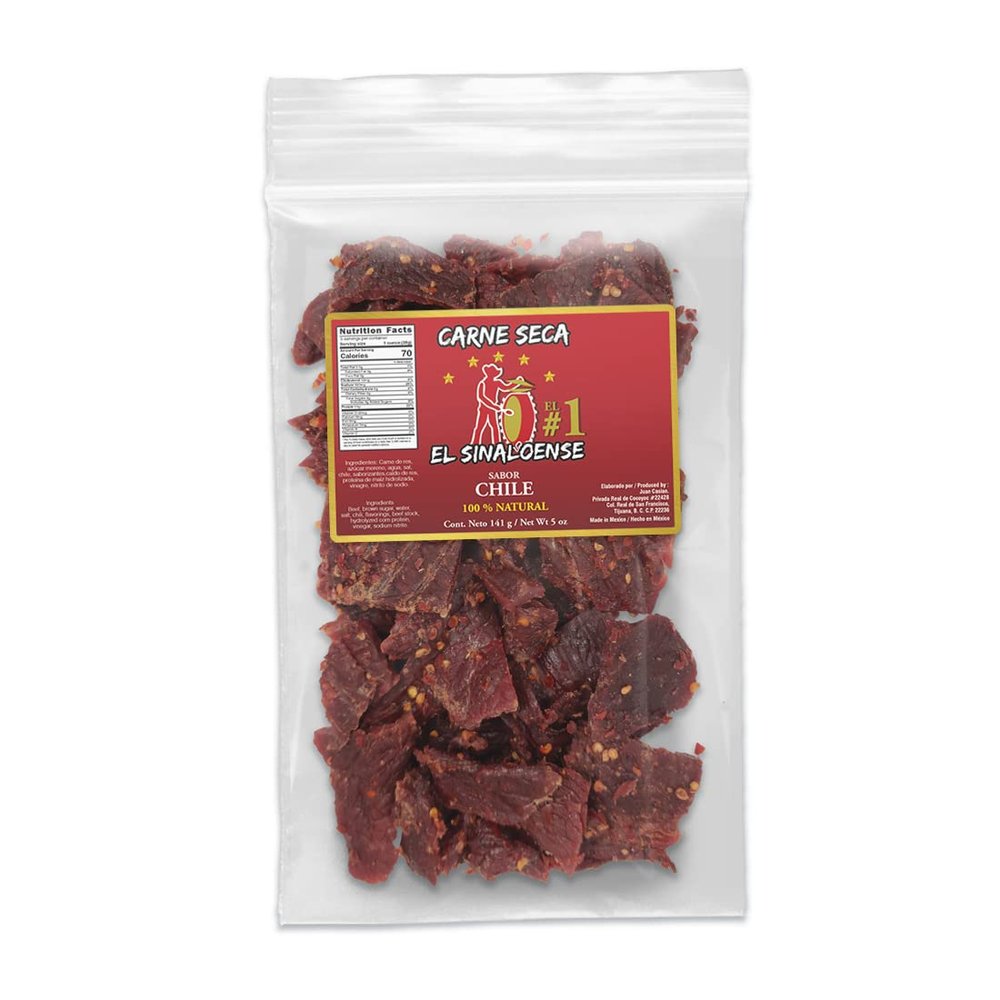 Beef Jerky El Sinaloense (Hot and Spicy, 5 oz (Pack of 1))