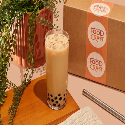 Kits by Food Craft Brown Sugar Bubble Tea Kit | DIY Boba Tea Kit | DIY Milk Tea Kit