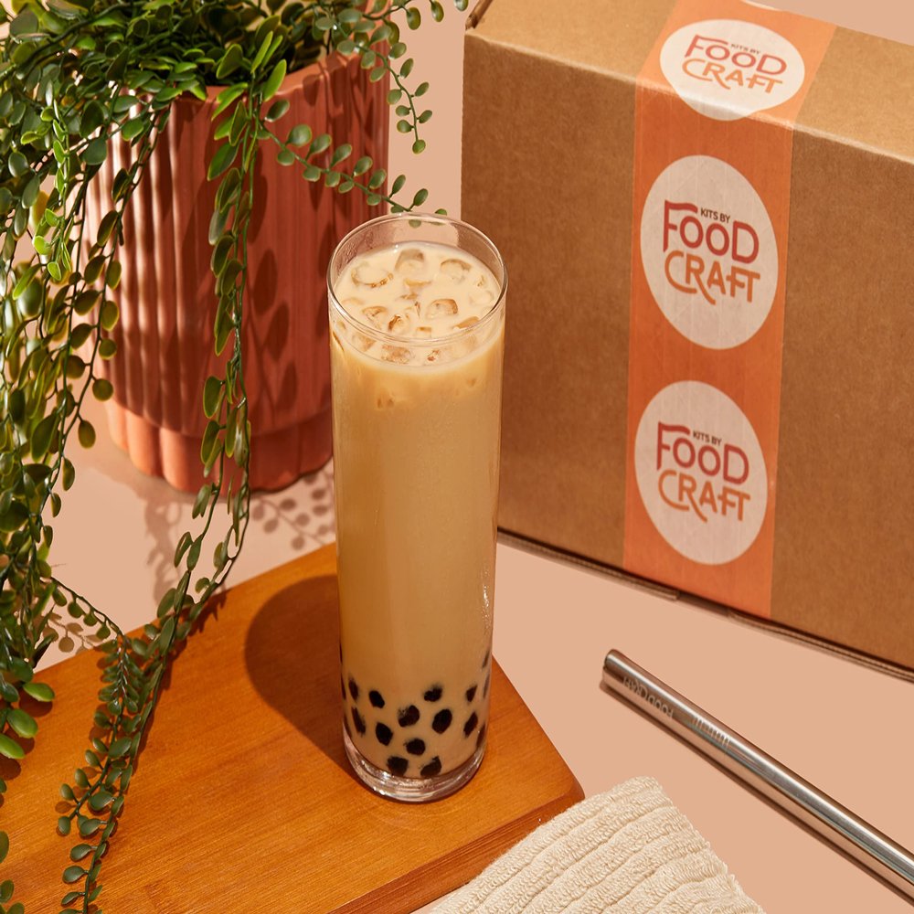 Kits by Food Craft Brown Sugar Bubble Tea Kit | DIY Boba Tea Kit | DIY Milk Tea Kit