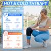 Coldest Knee Ice Pack 360 - Knee Pain Relief Compression, Reusable Gel Ice wrap for Leg Injuries, Swelling, Knee Replacement Surgery, Cold Compress Therapy (Medium) Black view 3