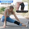 Coldest Knee Ice Pack 360 - Knee Pain Relief Compression, Reusable Gel Ice wrap for Leg Injuries, Swelling, Knee Replacement Surgery, Cold Compress Therapy (Medium) Black view 4