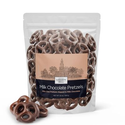 Liberty Bell Milk Chocolate Covered Mini Pretzels, 22 Ounce Bag