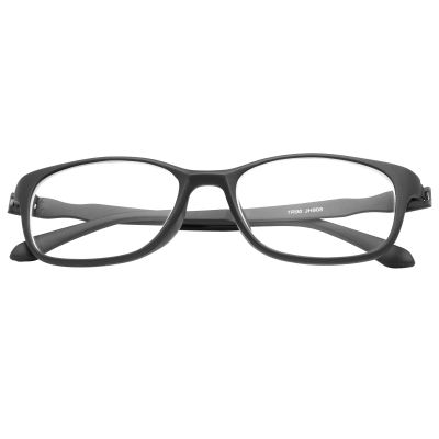 MIRYEA Nearsighted Distance Glasses For Men Women Retro Myopia Eyeglasses Short Sighted Eyewear Anti Blue Light Spectacles (Black, -0.5, diopters)