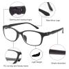 MIRYEA Nearsighted Distance Glasses For Men Women Retro Myopia Eyeglasses Short Sighted Eyewear Anti Blue Light Spectacles (Black, -0.5, diopters) view 4
