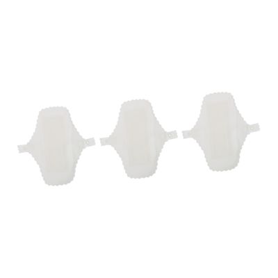 3pcs Washable Sanitary Napkin Sanitary Towel Mama Pads Always Panty Liners for Women Reusable Pad Reusable Panty Liners Cloth Belt Breathable Girl Child Cotton White