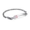 LinnaLove medical alert bracelets for men women Stainless steel Interchangeable medical bracelets, free engraving (SMALL-8.5 inches-pacemaker) view 1