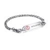 LinnaLove medical alert bracelets for men women Stainless steel Interchangeable medical bracelets, free engraving (SMALL-8.5 inches-epilepsy) view 1