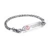 LinnaLove medical alert bracelets for men women Stainless steel Interchangeable medical bracelets, free engraving (SMALL-7.5 inches-customize) view 1