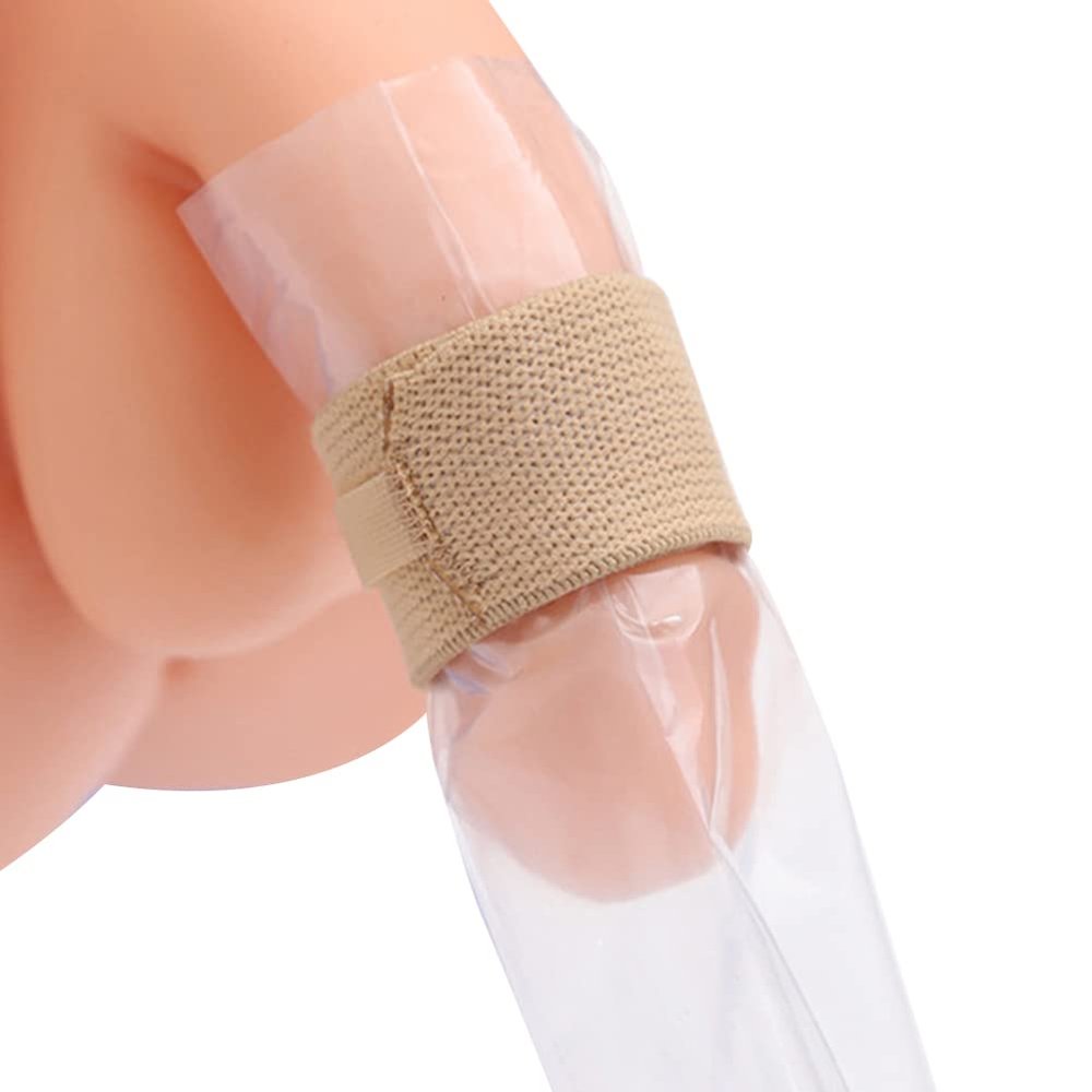 Opaeroo Urinary Drainage Bag Urine Collector Night Bags Male Urinary Incontinence Penile Clamp 1700ml Bag Urinal for Men Elderly Bedridden Patients and Disabled Men, 50Pcs Clear Bag-3reusablestraps