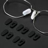 18 Pairs Eyeglass Nose Pad Covers, Anti Slip Eyeglasses Nose Pad Silicone Replacement for Screw-in Glasses & Sunglasses, Ultra Soft with Glasses Clean Cloth (Large, Black) view 1