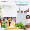 Tea Gifts for Women  Sampler Gift Basket with 15 Unique Blends, Honey Sticks, Stainless Tumbler & Gift-Ready Box (White) view 3