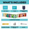 Tea Gift Set for Women and Men  Elegant Tea Sets for Women Gift with 15 Unique Teas, Stainless Steel Tumbler & 10 Honey Straws in Premium Box (Blue) view 2