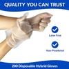 1000 PCS SunnyCare TPE Food Service Gloves, Powder Free (Non Nitrile Vinyl Latex) X-Large view 2