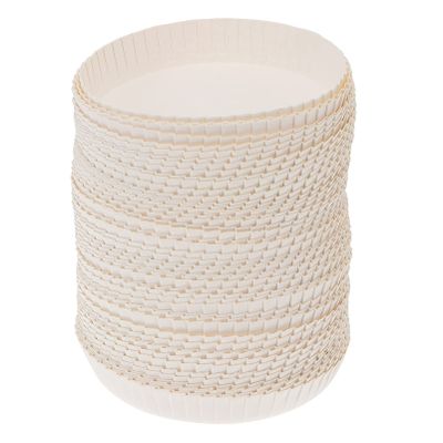 Cup Lids White Disposable Paper Cup Covers 100pcs 8CM for Travel Hotel Coffee Bar