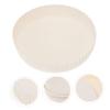 Cup Lids White Disposable Paper Cup Covers 100pcs 8CM for Travel Hotel Coffee Bar view 3