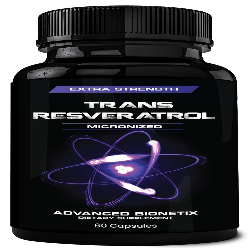 Advanced Bionetix 2X Potency Micronized Trans Resveratrol Supplement. 1200mg per 2 Capsules. High Absorption Antioxidant Formula. Promotes Anti Aging, Cognitive Support & Heart Health