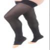 CAROLON - COUTURE - Thigh High Length Compression Stocking for Circulation 15-20mmHg Support, Open Toe - Short Leng - 1 Pair view 1