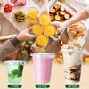 Poever 8 oz Plastic Cups with Lids 100 Pack, Disposable Clear Cups with Straw Slot Lids for Lemonade Coffee Smoothie Cold Drink Containers To-go Cup view 4