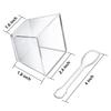 Poever 3.8 oz Plastic Dessert Cups with Spoons 50 Pack, Clear Square Mini Dessert Cups Appetizer Cups Parfait Cups Tumbler Cups for Mousse Puddings, Party Supplies view 2