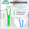 Chengu 4 Pieces Dental Floss Holder Reusable Flosser Reusable Floss Handle Holder Flossmate Handle for Oral Clearing (Blue, Green) view 2