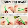 Chengu 4 Pieces Dental Floss Holder Reusable Flosser Reusable Floss Handle Holder Flossmate Handle for Oral Clearing (Blue, Green) view 3