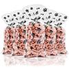 Boerni 100 Pieces Pet Paw Bone Print Cellophane Bags, Dog Puppy Pet Gift Bags with Silver Twist Ties, Cellophane Treat Bags for Candy Cookie Chocolate Nuts Birthday Party Favor Goody Bags view 1
