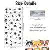 Boerni 100 Pieces Pet Paw Bone Print Cellophane Bags, Dog Puppy Pet Gift Bags with Silver Twist Ties, Cellophane Treat Bags for Candy Cookie Chocolate Nuts Birthday Party Favor Goody Bags view 2