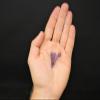 1 Pieces Amethyst Gemstone Faceted Pendulum with Chain (Natural Crystal Reiki) view 2