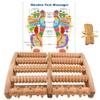 Wooden Foot Massager, Plantar Fasciitis Relief, Heel, Arch, Muscle Pain, Foot Pain, Stress Relief, Sleep Promoting - Relaxation Gift for Women, Men - Shiatsu Massage, Reflexology Tool - (with Bonus ) view 1