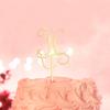 Letter H Monogram Cake Topper Gold Custom Any Initial For Wedding Birthday Party Supplies Cake Toppers Wedding Engagement Anniversary Mother's Day Gifts Gold view 2