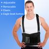 ABACKH Back Brace Lumbar Back Support Belt for Women and Men - Lower Back Pain Relief - Heavy Lifting Support with Removable Adjustable Belt for Moving and Warehouse,5XL(53"-65") view 2