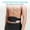 Insulin Pump Belt with Double Slide Zipper Pouch Medical Holder for Diabetic T1D Adjustable Waist Band Accessories Lightweight for Tubing Epipen Men Women Adult Black view 3