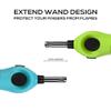 Navpeak Mini Handy Candle Lighter with Extended Wand, Safety Lock, Butane Gas Refillable, Lighters for Candle Kitchen Stove Outdoor BBQ Grill Fireplace, 5 Pack (Butane Included) (5 Pack lighters) view 3