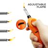 Navpeak Mini Handy Candle Lighter with Extended Wand, Safety Lock, Butane Gas Refillable, Lighters for Candle Kitchen Stove Outdoor BBQ Grill Fireplace, 5 Pack (Butane Included) (5 Pack lighters) view 4