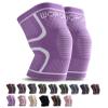 WOPOKY Knee Braces for Knee Pain, Compression Knee Sleeves Support for Weightlifting Running Squatting Basketball Working out, Knee Pain Relief for Meniscus Tear Arthritis (2 Pack) view 1
