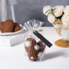 100Pcs Daisy Candy Bags Gusseted Cellophane Bags (Size 5.9"x9"x2"With Gold Twist Ties, Best Gusset Bag for Presenting Packaged Treats, Candys, Cookies Gift Bags view 3