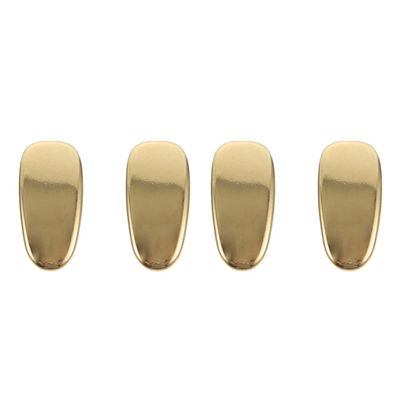 MILISTEN 4Pcs Gold Eyeglasses Nose Pads, Screw- in Eyeglasses Nose Pads, Titanium Glasses Nose Pads, Nose Support Gasket Replacement