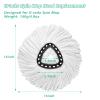 8 PCS Spin Mop Replacement Head,100% Microfiber Mopping Head Replacement Compatible with Triangle Spin Mop, 360 Degree Micro Spinning Mop Replace Head for Easy House Cleaning Floor Mopping view 2