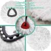 8 PCS Spin Mop Replacement Head,100% Microfiber Mopping Head Replacement Compatible with Triangle Spin Mop, 360 Degree Micro Spinning Mop Replace Head for Easy House Cleaning Floor Mopping view 3