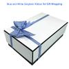 Blue and White Gingham Ribbon, 5/8" x 25Yd Roll Picnic Craft Ribbon Buffalo Ribbons for Crafts Hair Accessories Craft and Christmas Gift Wrapping,5/8 Inch Polyester Woven Edge +60" Tape Measure view 4