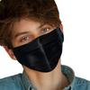 CH.yishi 100% Mulberry Silk Face Mask Covering Men & Women Reusable with Ear loops Nose Wire Filter (Pleated, Black) view 1
