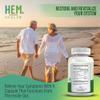 Hem Healer Hem Rescue Hemorrhoid Treatment Supplement - All Natural, Reduces Discomfort & Swelling, Boosts Blood Flow, Oral Botanical Blend, Made in USA - (1 Bottle Pack) view 4