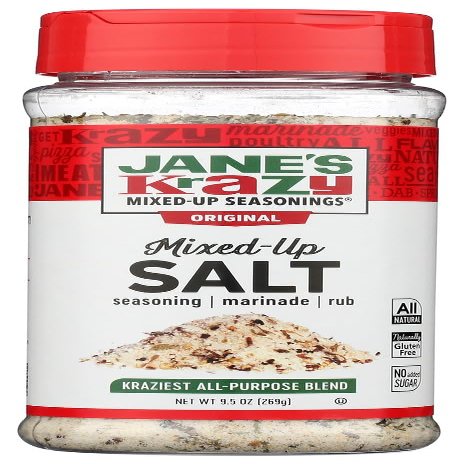 Jane's Krazy Mixed-Up Original Salt Blend 9.5 oz (Pack of 6)