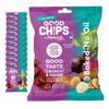Baked Organic Beet & Yacon Crisps by GOOD CHIPS! Crispy, Crunchy, Oil-Free, No Added Salt, Organic, High Fiber, Prebiotic Superfood, Healthy Vegan Snack - 0.7 oz bags - Pack of 12 view 1