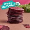 Baked Organic Beet & Yacon Crisps by GOOD CHIPS! Crispy, Crunchy, Oil-Free, No Added Salt, Organic, High Fiber, Prebiotic Superfood, Healthy Vegan Snack - 0.7 oz bags - Pack of 12 view 4