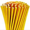 100 Pack Gold Paper Straws - Biodegradable, Disposable Straws for Birthday, Bridal, Baby Shower & Wedding Party Supplies view 1
